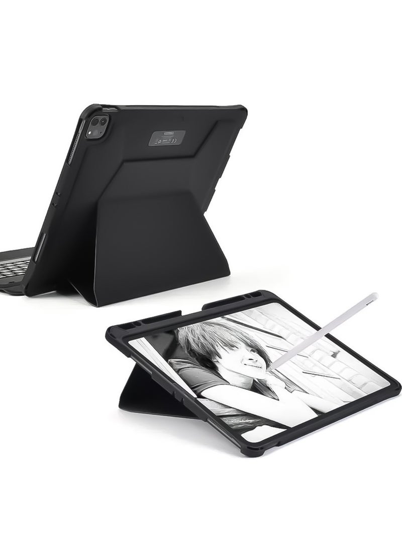 CHOETECH Wireless Keyboard Case For IPad Pro 12.9 CHOETECH BH-010 - Black Black - Image 4