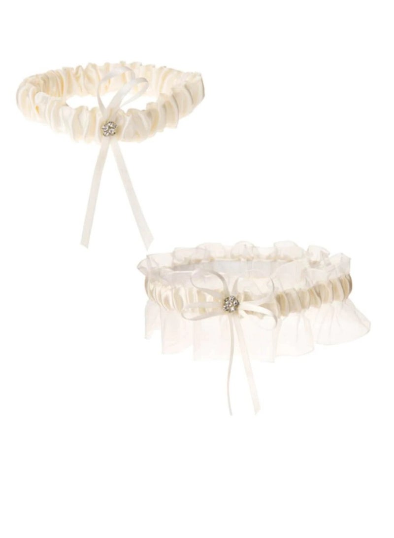 Garter Set Keepsake and Toss Away Cream - Image 1