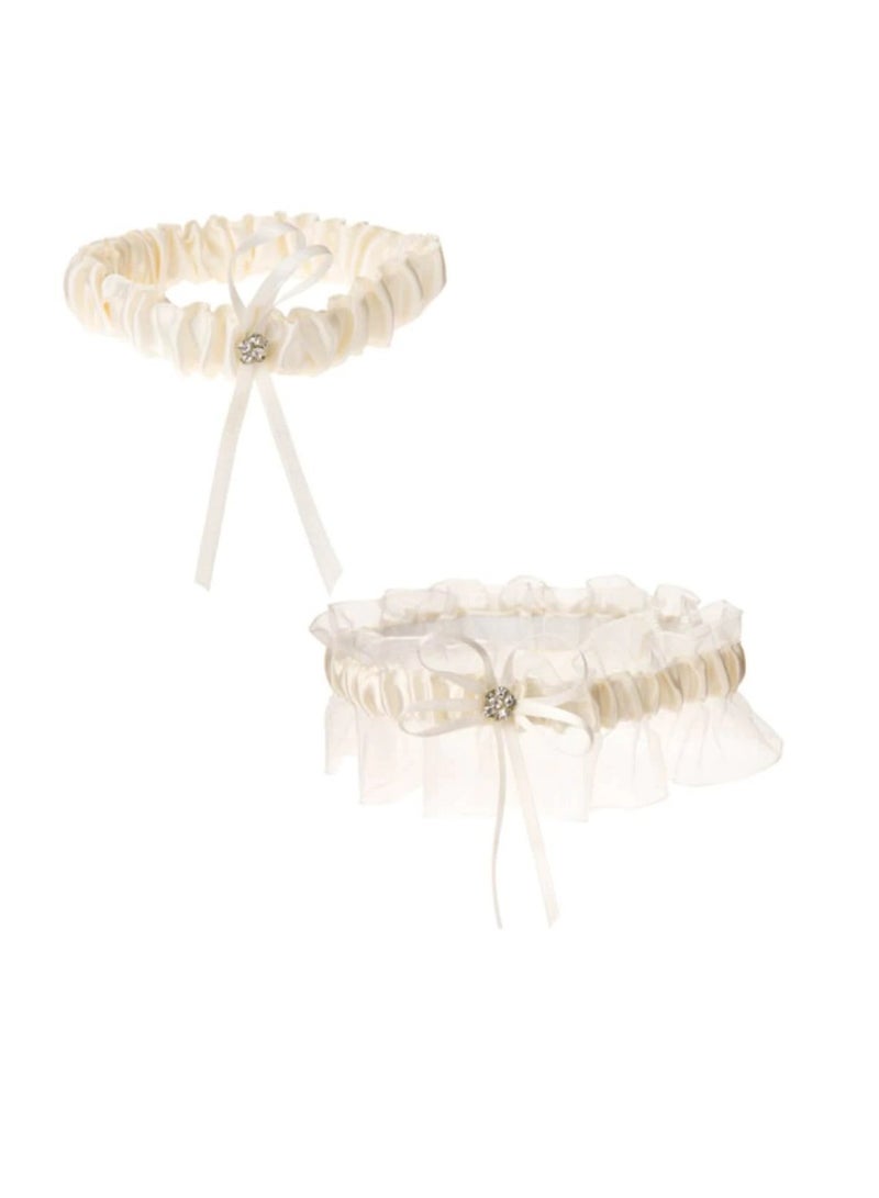 Garter Set Keepsake and Toss Away Cream - Image 2