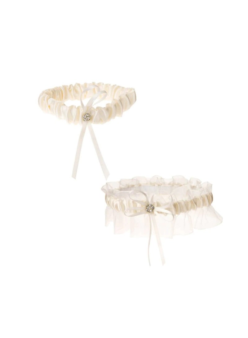 Garter Set Keepsake and Toss Away Cream - Image 3