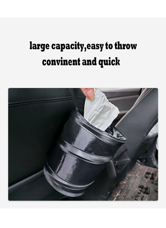 ZCM-HAPPY - 2-piece Car Trash Bin Garbage Container Storage Bag - Image 1