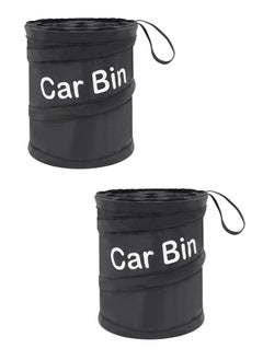 ZCM-HAPPY 2-piece Car Trash Bin Garbage Container Storage Bag  - Image 2