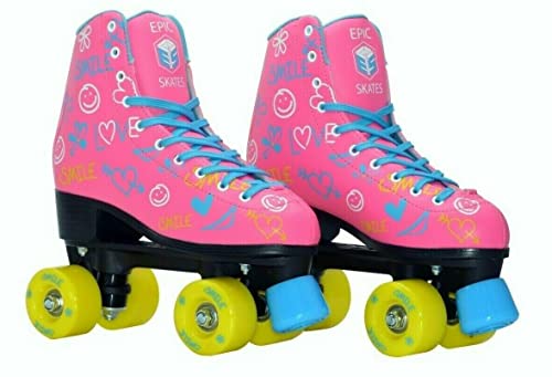 Epic Skates Blush Quad Roller Skates Pink Ladies Size 6 - Image 1