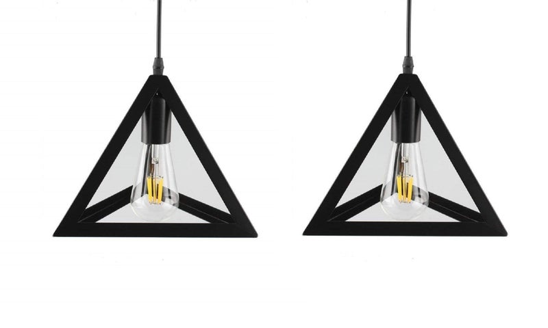Groeien newflex_196 Hanging Light, Black, Triangle-Metal - Image 1