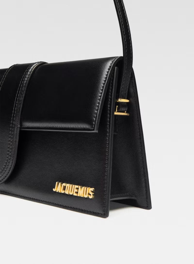 JACQUEMUS The Bambino Long Flap Bag, Women's Hand Bag, Women's Shoulder Bag, Women's Tote Bag, Women's Travel Bag, Black-28cm - Image 4