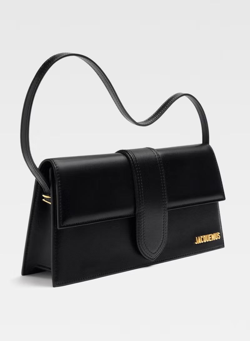 JACQUEMUS The Bambino Long Flap Bag, Women's Hand Bag, Women's Shoulder Bag, Women's Tote Bag, Women's Travel Bag, Black-28cm - Image 2
