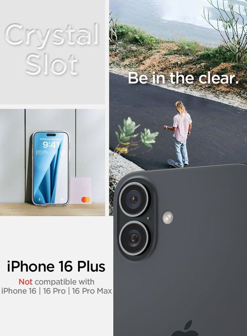 Spigen Crystal Slot iPhone 16 Plus Case Cover (2024) with 1 Card Slot - Crystal Clear - Image 2