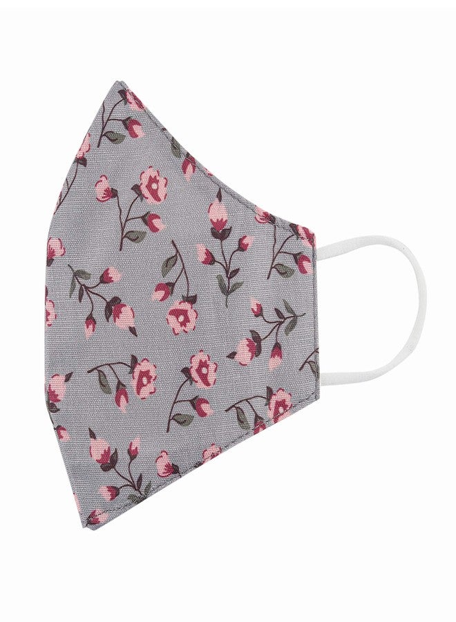 STAR WORK Cotton Reuseable Face Mask (Without Valve, Pack of 6) for Men & Women, Multi Flower Mask - Image 3