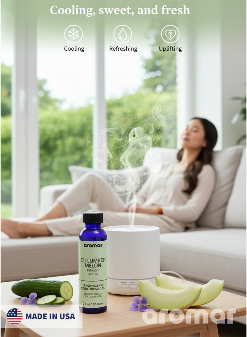 Aromar Spa Aromatic Oil  Cucumber Melon Fragrance, 59.15ml - Image 4