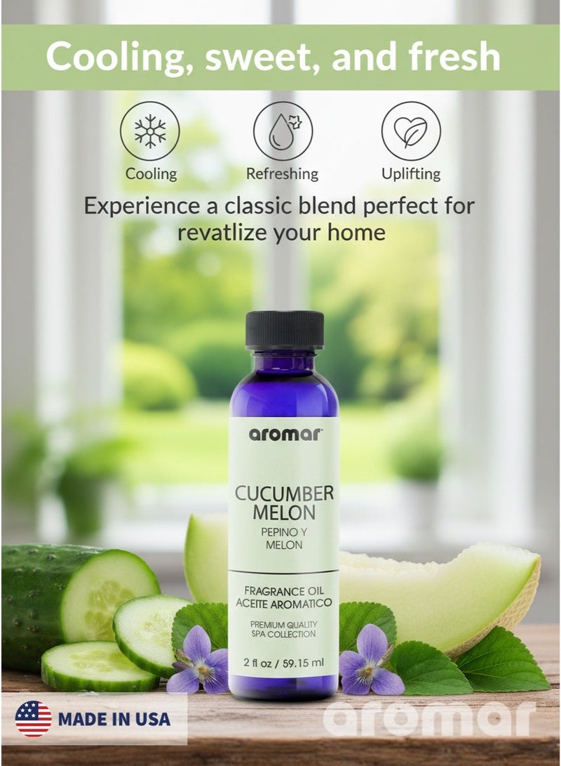 Aromar Spa Aromatic Oil  Cucumber Melon Fragrance, 59.15ml - Image 2