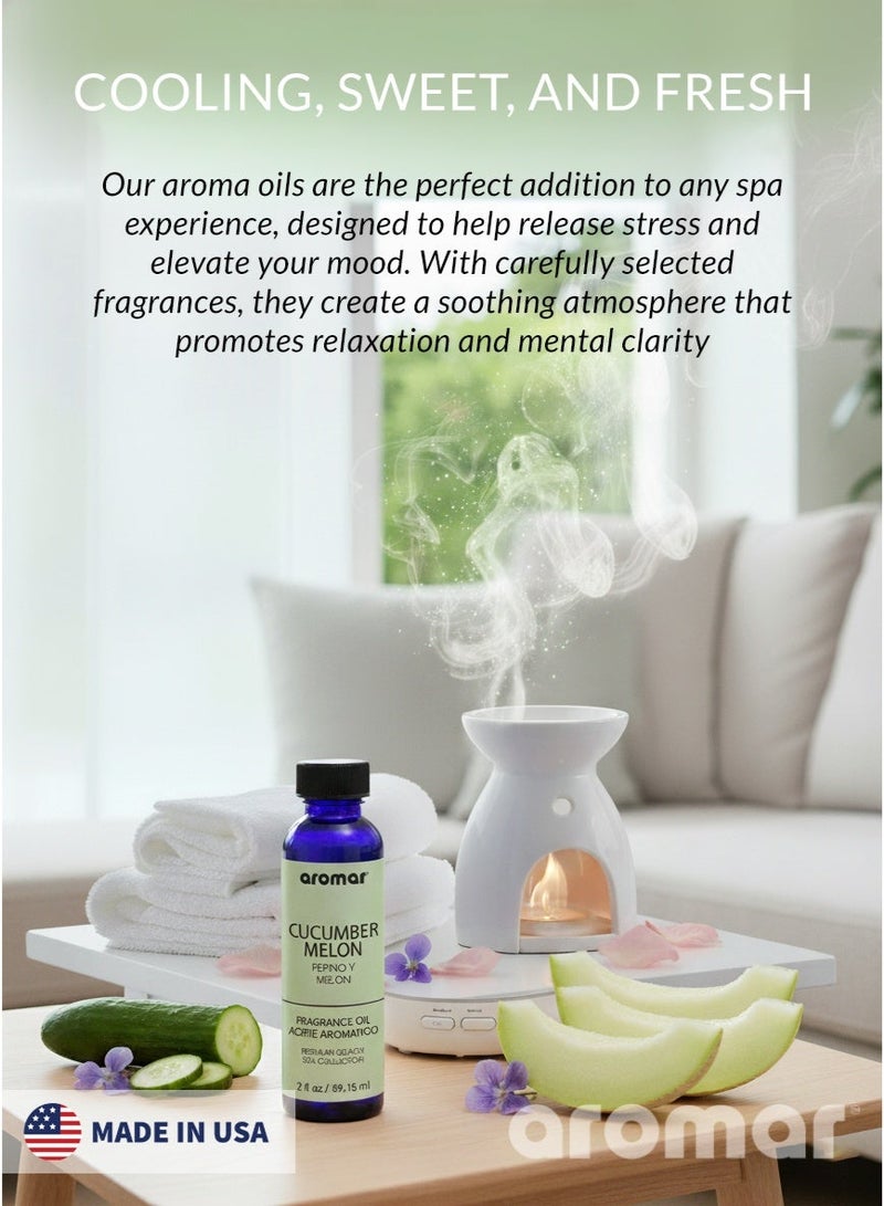Aromar Spa Aromatic Oil  Cucumber Melon Fragrance, 59.15ml - Image 5