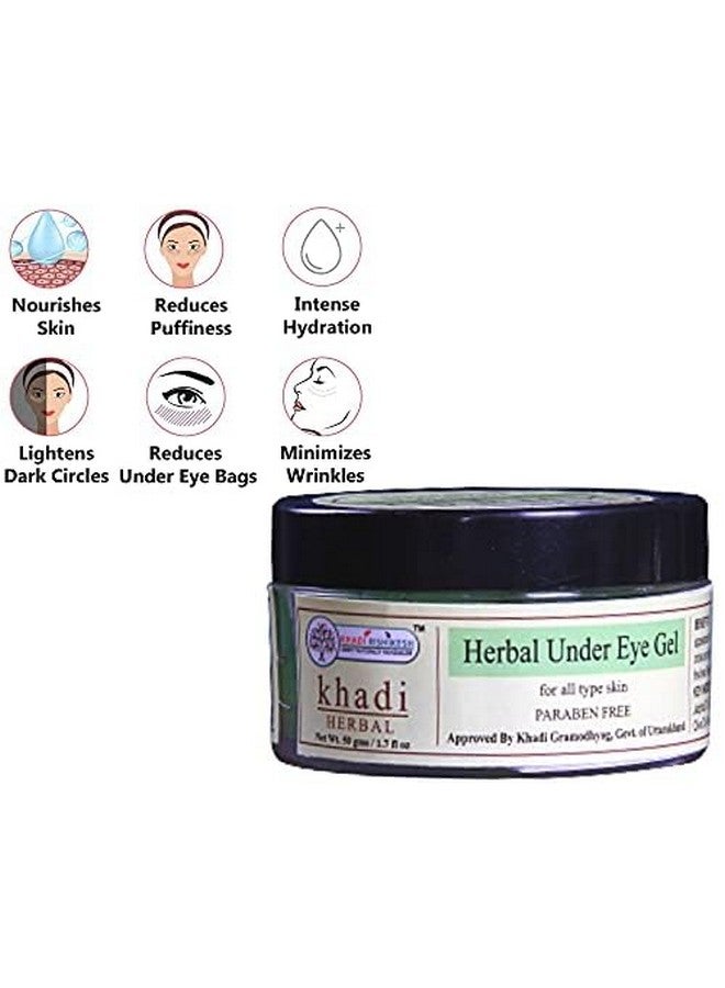 KHADI RISHIKESH Herbal Under Eye Gel/Cream For Dark Circle Remover,Dark Circle Removing Cream,Cream For Dark Spot,Women.Men-Combo Set Pack Of - 50Gm X 2 (100Gm) - Image 5