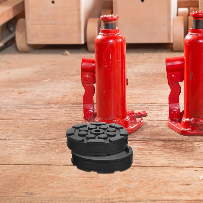 6Pcs Octagonal Rubber Jack Pads Thickened Lifting Blocks for Car Pinch Weld Floor Jack Stand - Image 5