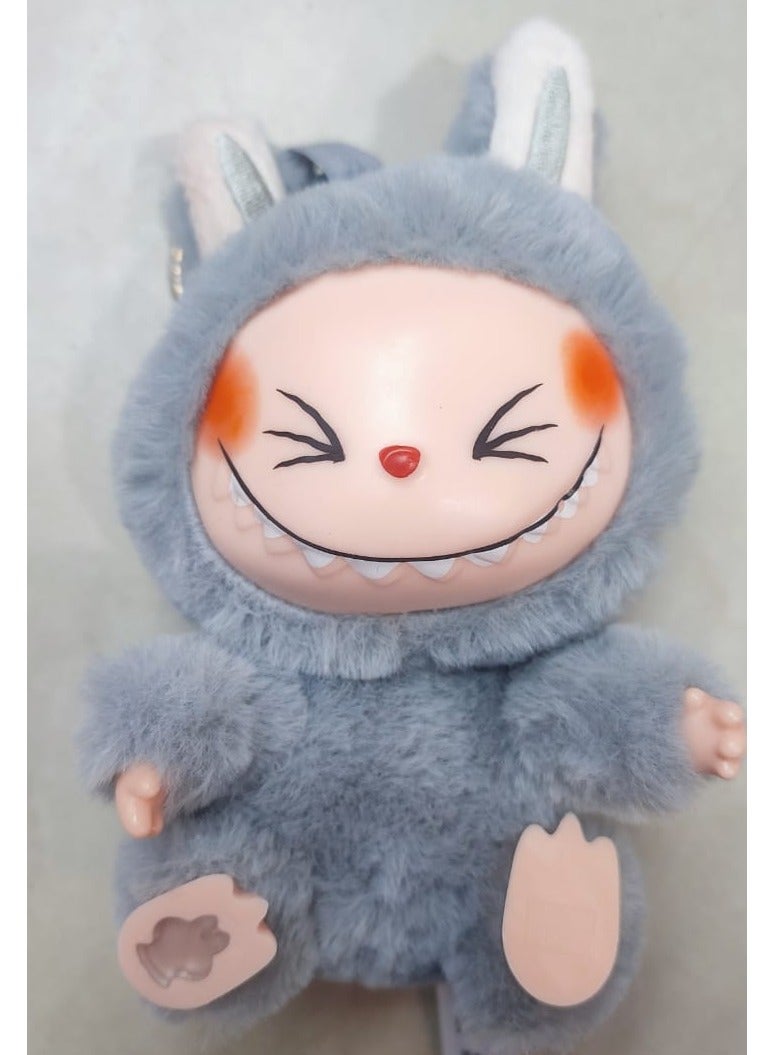 Labubu Plush Toy，Labubu Second-Generation Sit-Down Party Series, Cute Keyring, 13cm - Image 2