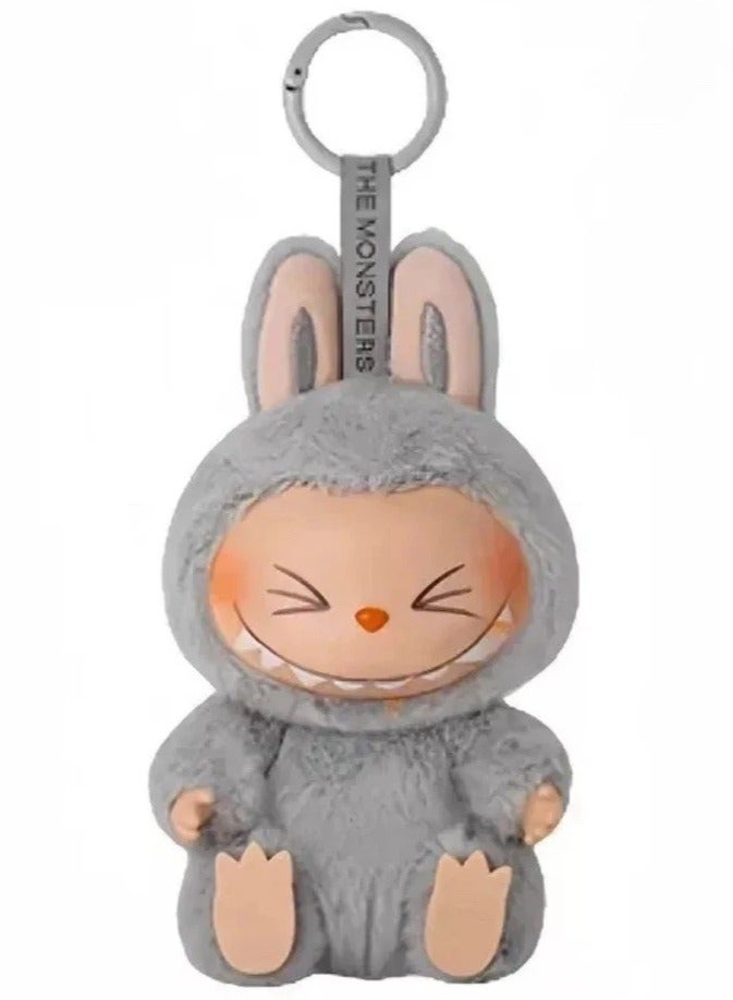 Labubu Plush Toy，Labubu Second-Generation Sit-Down Party Series, Cute Keyring, 13cm - Image 1