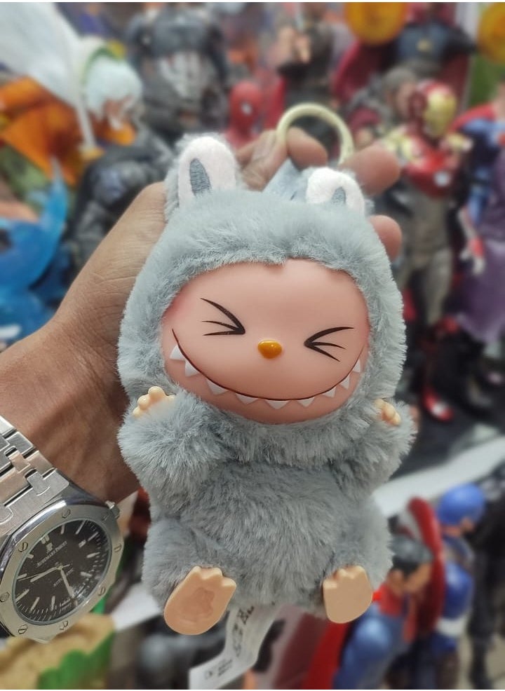 LABUBU Labubu Plush Toy，Labubu Second-Generation Sit-Down Party Series, Cute Keyring, 13cm (Not Original)  - Image 3