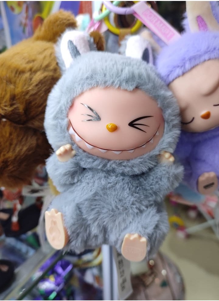 LABUBU Labubu Plush Toy，Labubu Second-Generation Sit-Down Party Series, Cute Keyring, 13cm (Not Original)  - Image 4