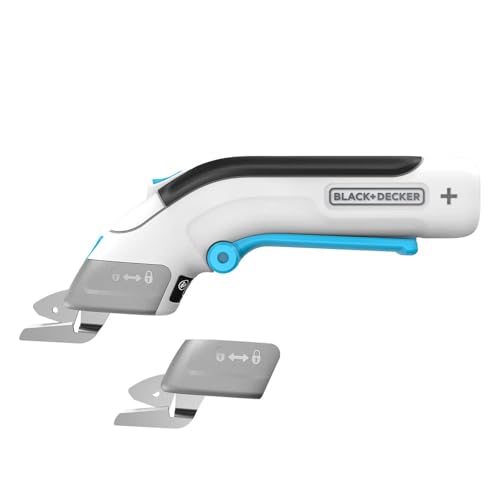 BLACK+DECKER 4V MAX Cordless Electric Fabric Craft Scissors, USB Rechargeable (BCSC115FF) - Image 1
