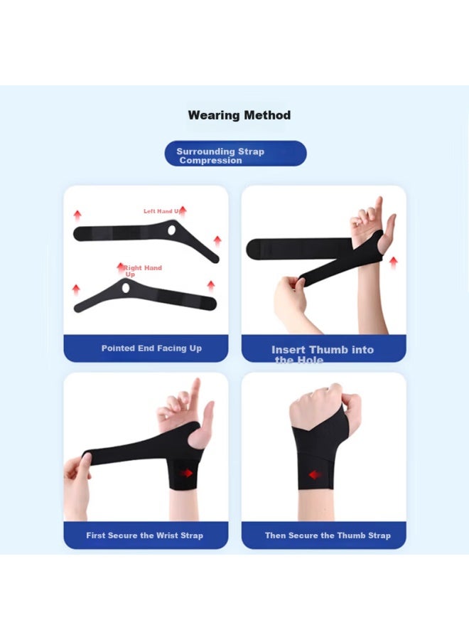 Cralvkoin Medical Summer Tendonitis Wrist Brace Tfcc Injury Fitness Sports Wrist Strain Support Lightweight Compression Badminton - Image 3