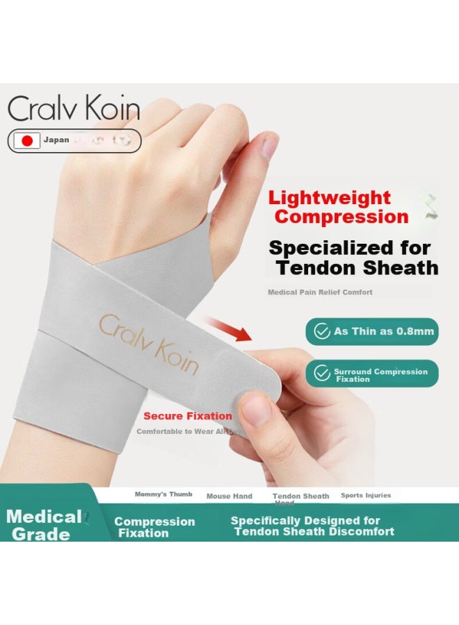 Cralvkoin Medical Summer Tendonitis Wrist Brace Tfcc Injury Fitness Sports Wrist Strain Support Lightweight Compression Badminton - Image 1