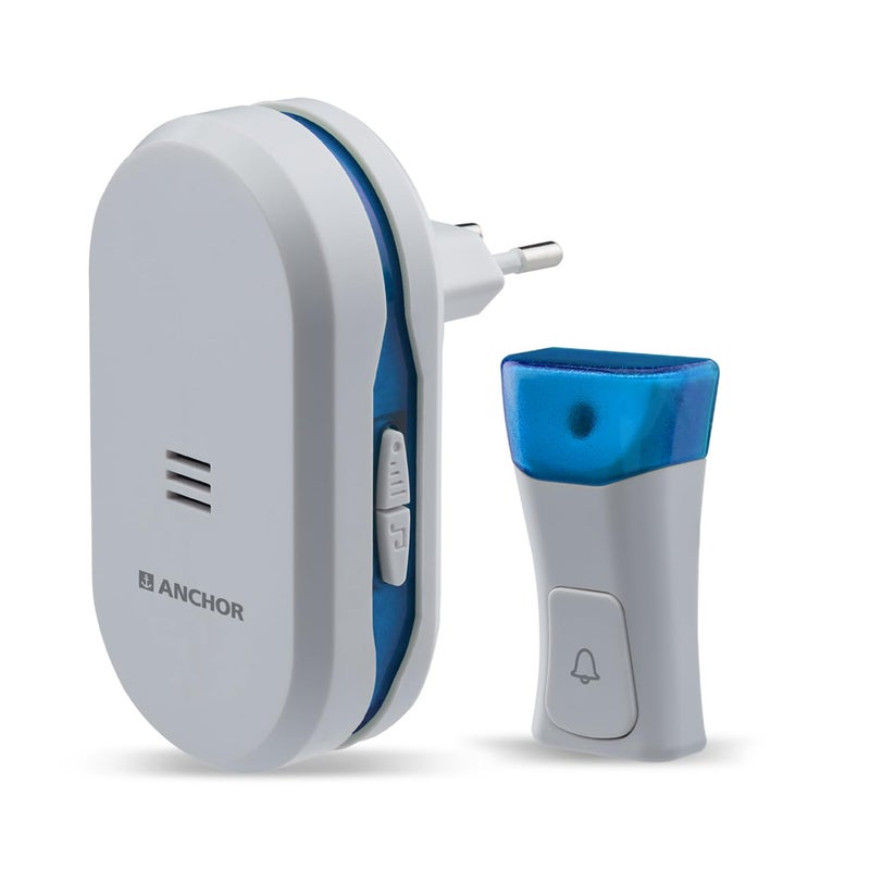 Anchor by Panasonic Wireless Doorbell | 45 Melodies Calling Bell for Home, Office with 120 Meter Operating Range | Door Bell for home (22720) - Image 5
