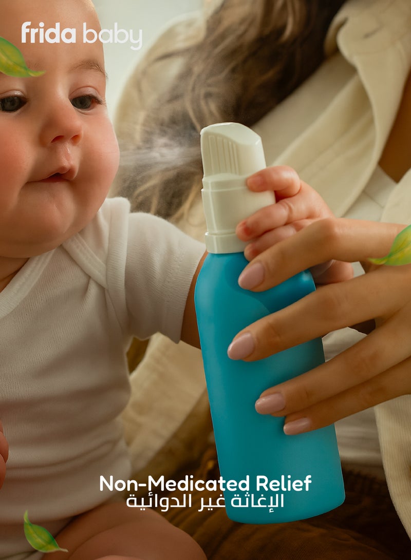 fridababy NoseFrida Saline Mist Inhaler – 100% Sterile Saline, Drug-Free, Gentle Micro-Mist for Congestion & Sore Throat Relief, Safe for All Ages – 80g - Image 5