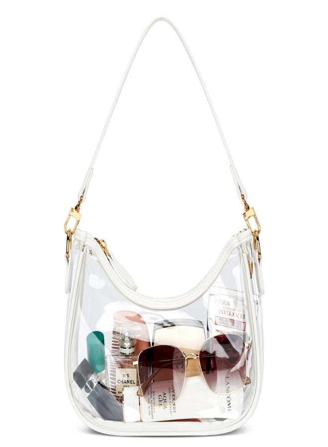 KKXIU Clear Purse Shoulder Bag for Women Cute Hobo and Tote Handbags Concert Clear Bags for Stadium Events - Image 1