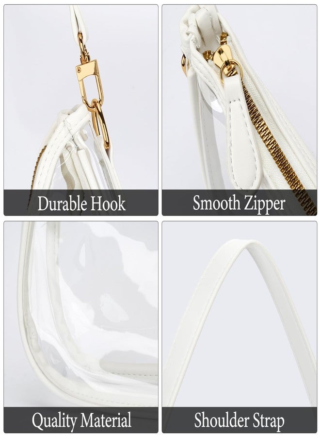 KKXIU Clear Purse Shoulder Bag for Women Cute Hobo and Tote Handbags Concert Clear Bags for Stadium Events - Image 5