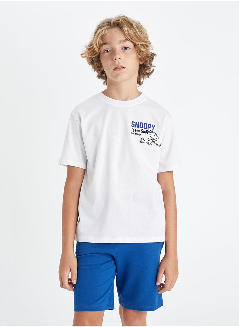 DeFacto - Snoopy Crew Neck Short Sleeve T-Shirt - Image 1