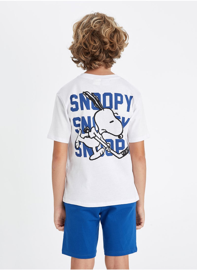 DeFacto - Snoopy Crew Neck Short Sleeve T-Shirt - Image 1