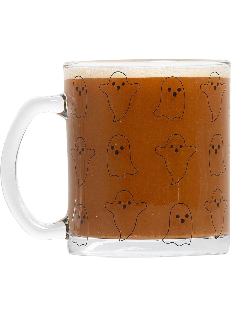 pearhead Pearhead Glass Ghost Mug Halloween Home Dcor Coffee And Tea Glass Mug Fall Drinkware Accessories Seasonal Mug 12 oz  - Image 2