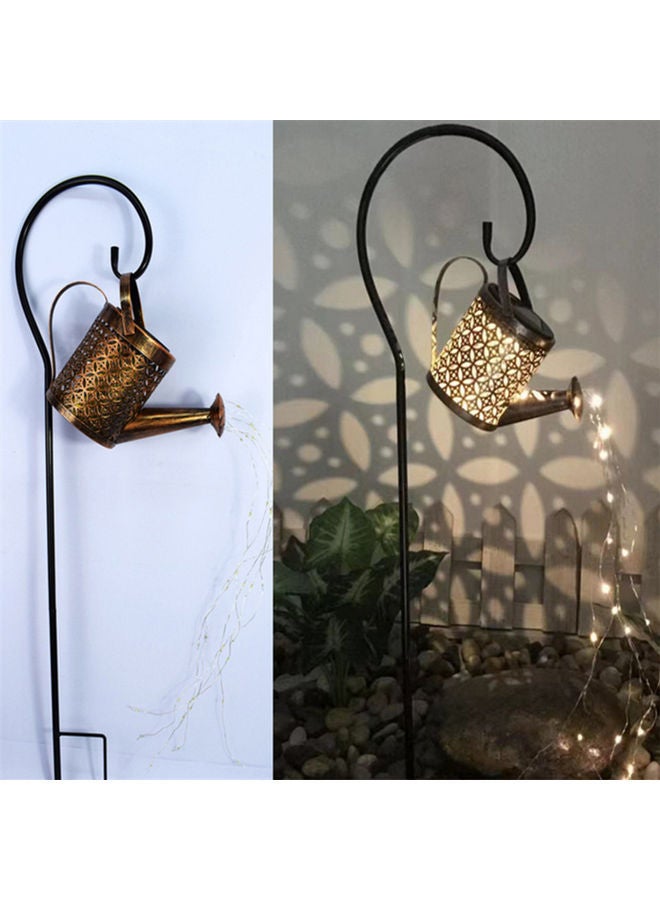 NIBEMINENT Solar Watering Hollow Can String Light Warm White - Image 1