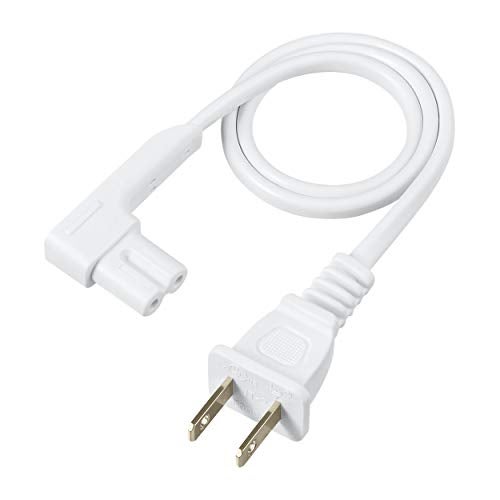 Vebner 19.5in Power Cord Compatible with Sonos One, Sonos One SL, Sonos Play-1 Speakers - Power Plug Cable (Short, White) - Image 1
