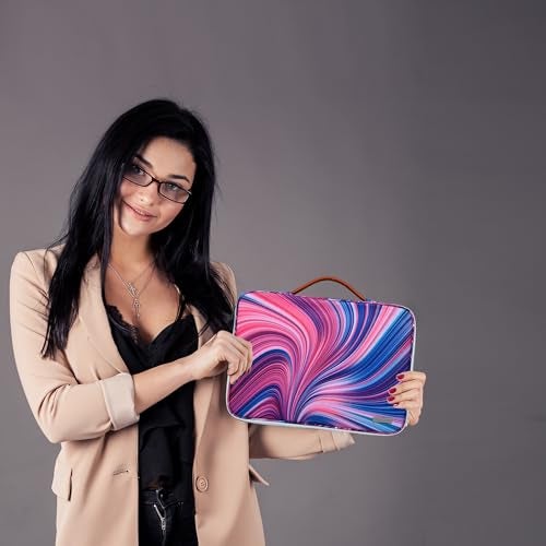 Probus Abstract Swirling Canvas Printed Laptop Sleeve Case Cover for Macbook/Laptop | Compatible with 15.6" Laptops - Image 2