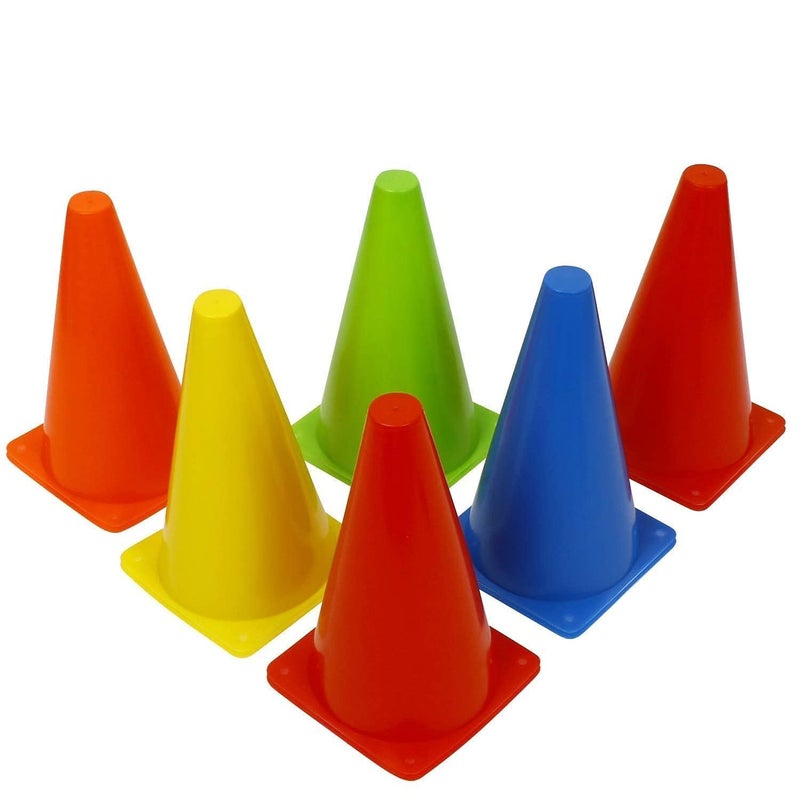 CRAZX New Combo of Agility Ladder 4 m with 10 Rungs; 6 Marker Cones (6-inch), Multicolour Saucer Cones Set of 20 and Agility Hurdles 6 inch 6 pcs - Image 3