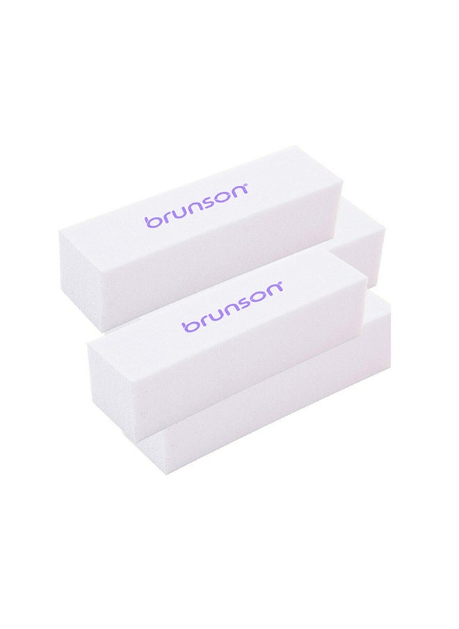 brunson - Nail Buffer, 4 Steps Nail Art Buffers Block Nail Files - EB-402W-1 1pc - Image 1