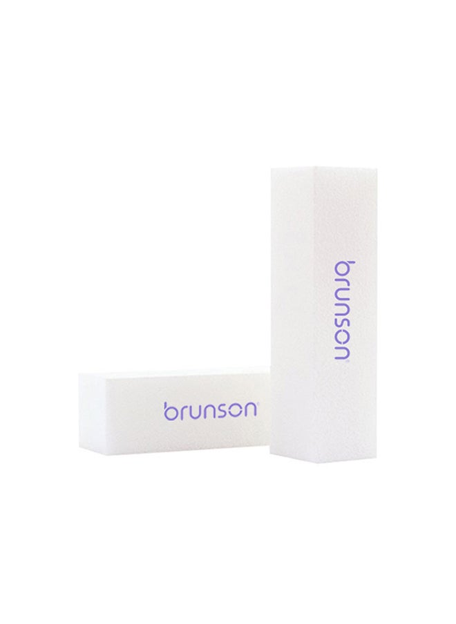 brunson - Nail Buffer, 4 Steps Nail Art Buffers Block Nail Files - EB-402W-1 1pc - Image 1