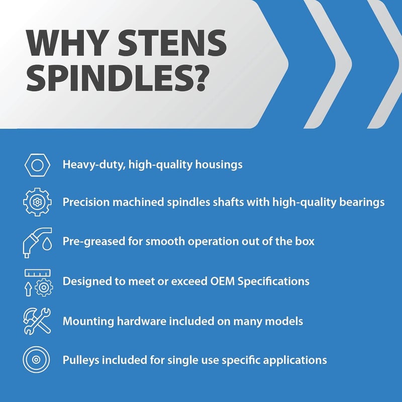 Stens Spindle Assembly 285-934 Compatible with/Replacement For John Deere Z335E, Z335M, Z345M, Z345R, Z355E and Z355R ZTrak mowers AM144608 - Image 5