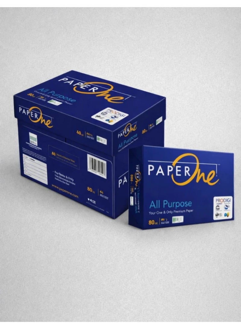 PaperOne A4 Multipurpose Copy Paper 80 GSM 500 Sheets x 5 Reams (2500 Sheets) Premium White Printer Paper for Office, School & Home - Image 2
