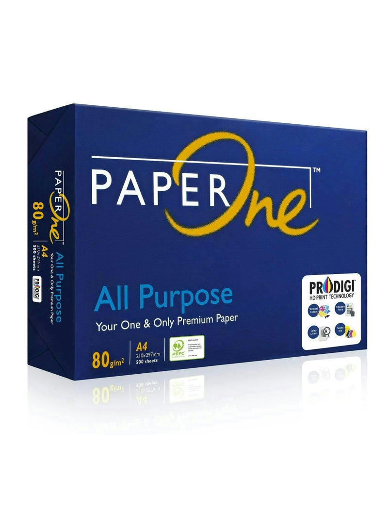 PaperOne A4 Multipurpose Copy Paper 80 GSM 500 Sheets x 5 Reams (2500 Sheets) Premium White Printer Paper for Office, School & Home - Image 3