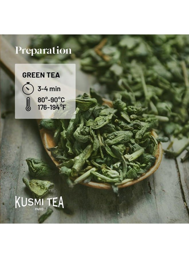 Kusmi Tea - Detox - 100% Organic Tea - Green, Mate and Lemon Tea Blend - Enjoy Hot or Iced - Loose Leaf - 100g Tin - Capacity for approx. 50 cups - Image 3
