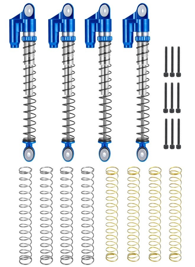 JGGZONE RC 48mm Shocks Aluminum Threaded Tele Absorber Damper Long Travel Shocks with Springs for All 1/24th Axial SCX24 AXI90081 Deadbolt AXI00005 AXI00006 RC Crawler Car Upgrades - Image 1