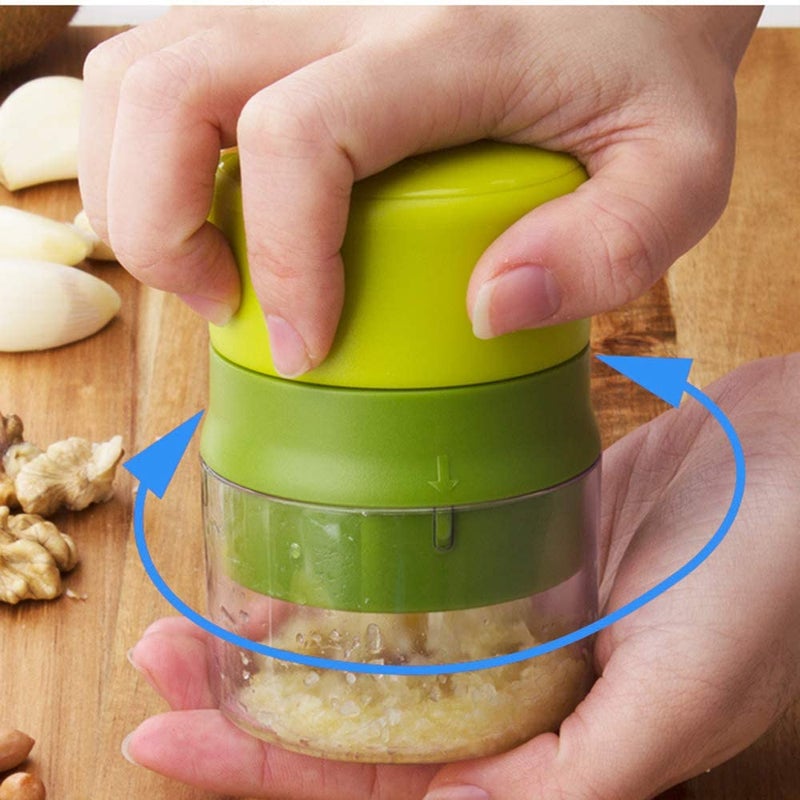 vintak Garlic Press Garlic Chopper Mincer Nut Mincer Walnut Mincer Suitable for Garlic Walnuts Nuts Peanut Storage Crusher - Image 3