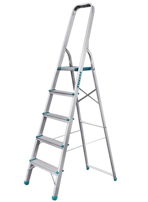 TOTAL Aluminum Ladder 5 Steps THLAD06051