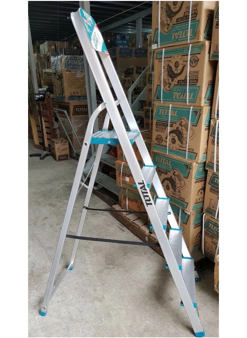 TOTAL Aluminum Ladder 5 Steps THLAD06051