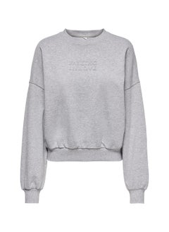 Text Knitted Sweatshirt