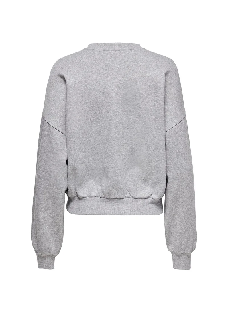 Jacqueline de Yong Text Knitted Sweatshirt