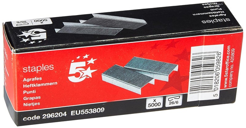 5 Star Staples 26/6 mm - Image 1