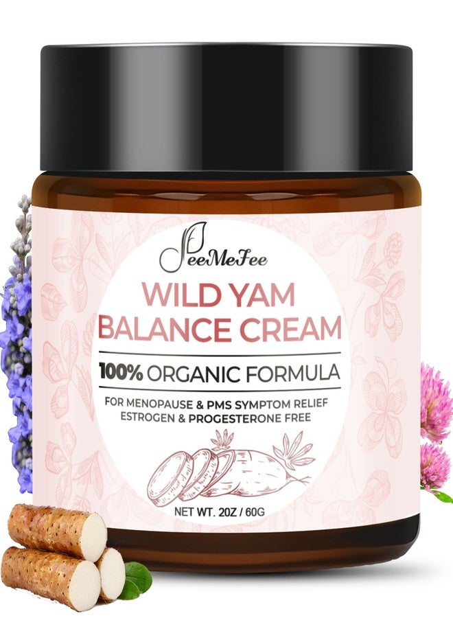 FeeMeFee Wild Yam Cream 2oz, Organic Balancing Cream for Women, Deep Nourishment and Hydration, Made With Wild Yam Root, Chaste Tree Berry and Red Clover - Image 1