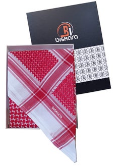 biskara Red Biskara Casual Shemagh 